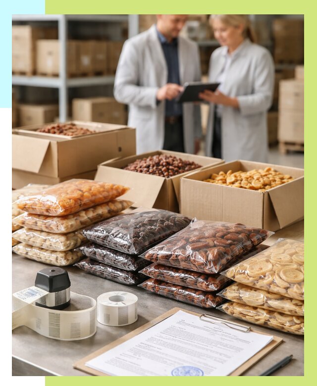 Сертификация сухофруктов в Сарове от 12498 р. | Алешин-Сро под ключ