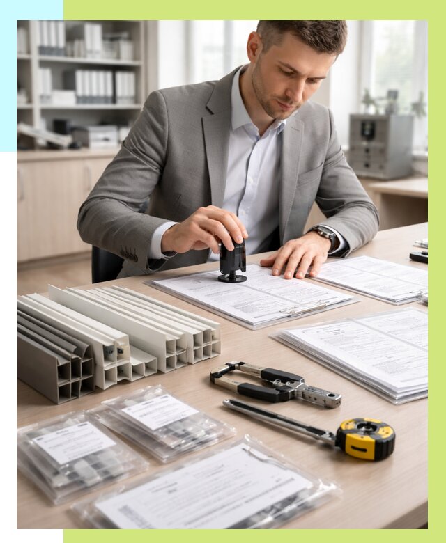 Сертификация ПВХ продукции в Сарове от 8853 р., Алешин-Сро