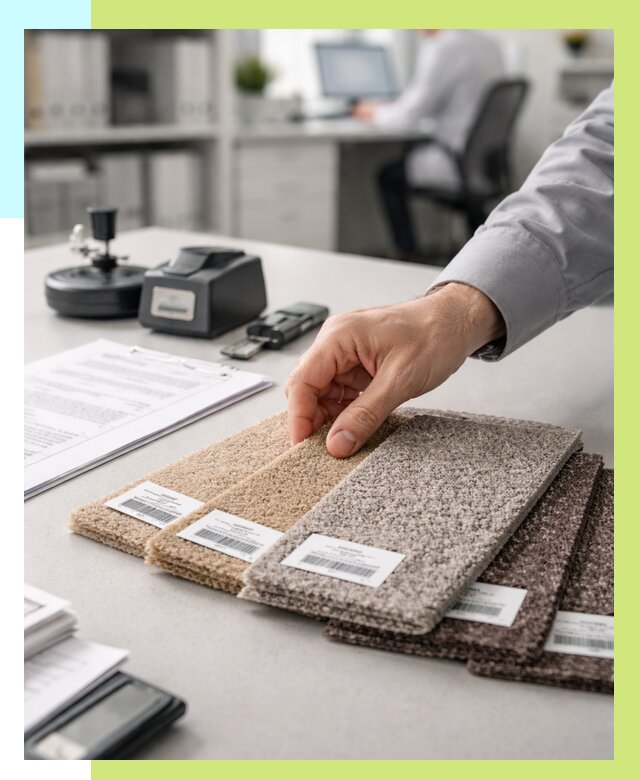 Сертификация ковролина в Сарове от 15623 р., Алешин-Сро