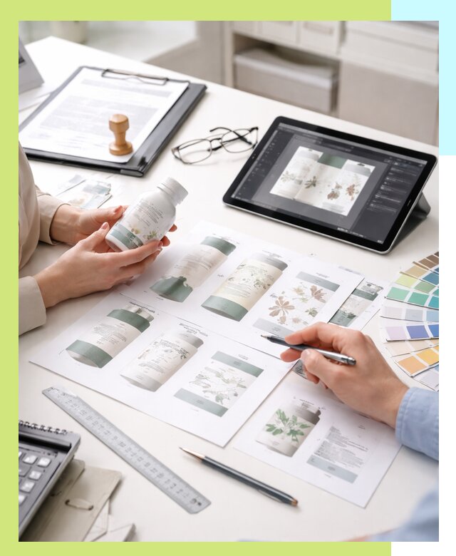 Профессиональная разработка дизайна и текста этикетки продукции в Сарове