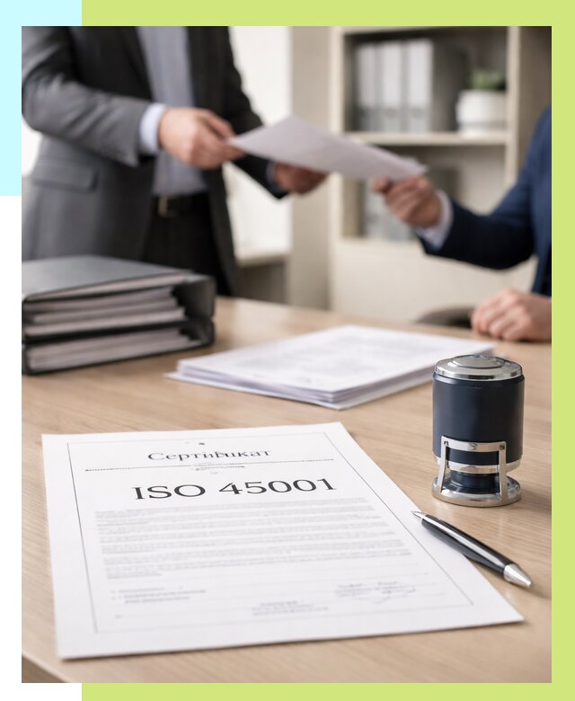 Сертификат ISO 45001 в Сарове под ключ от 46868 р. | Алешин-Сро